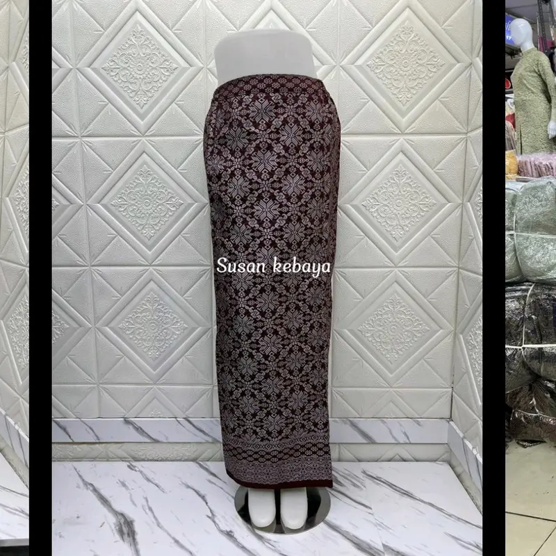 rok Songket Span premium tingal pakai //rok kebaya span termewah 5