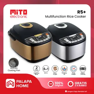 Mito R5 Plus Digital Rice Cooker R5+ 8 in 1 Kapasitas 2 Liter Penanak Nasi Mitochiba