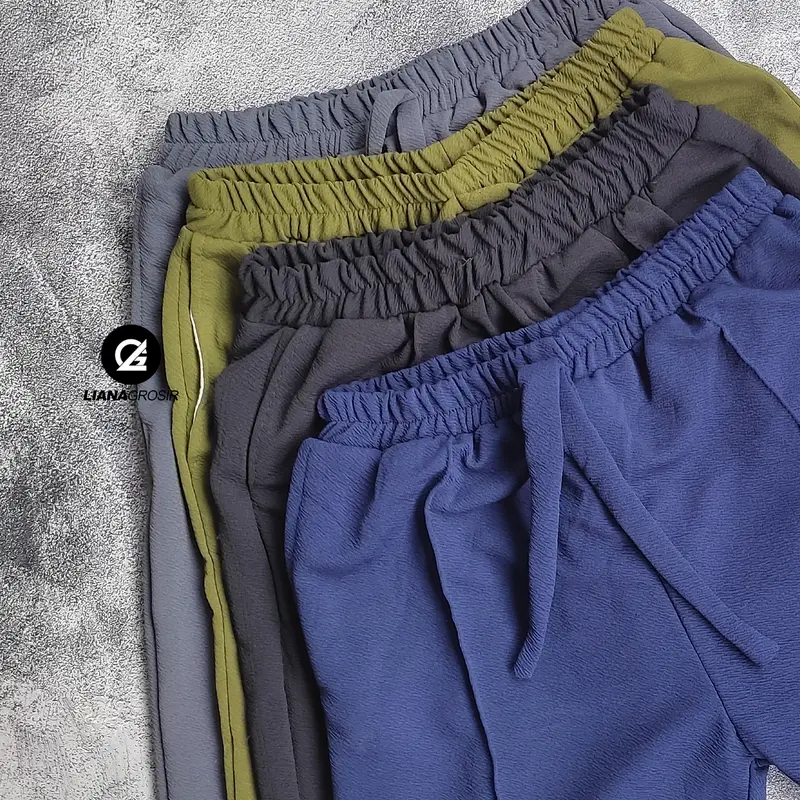 ( PAKET 5 PCS ) Celana Pendek Wanita Luna Pant 7/8 Bawah Lutut Santai Casual 3