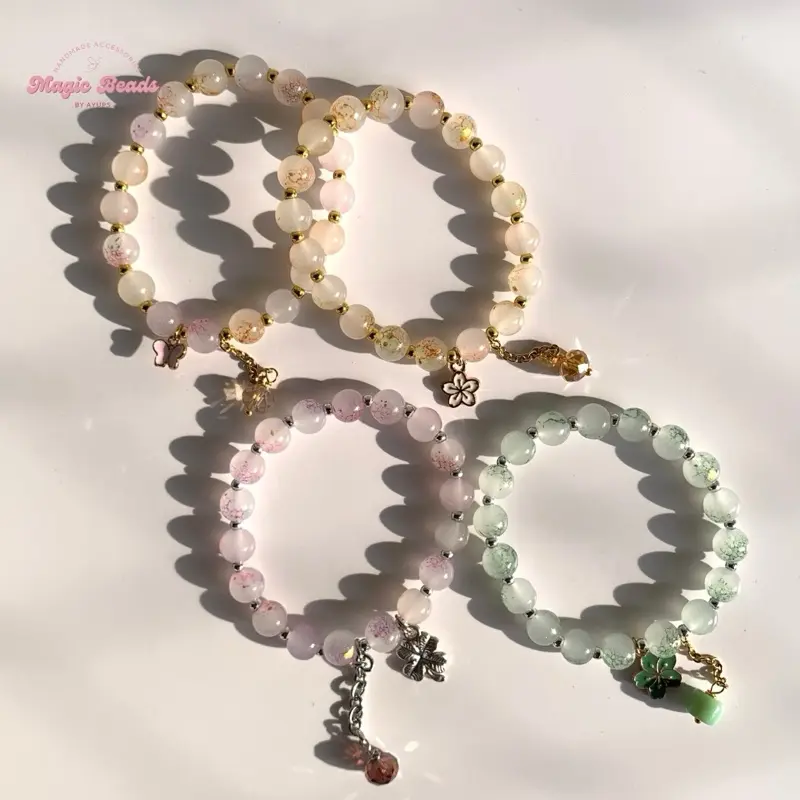 Magic Beads Glass Bead Bracelets | Gelang Tali Serut