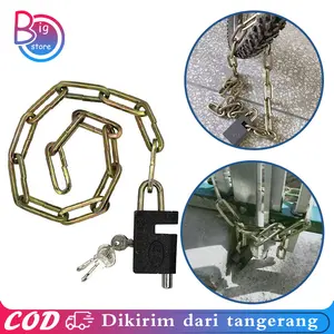 Gembok Rantai 63 Cm Gembok Kunci Pengaman Serbaguna Anti Maling Rante Gembok Motor Sepeda