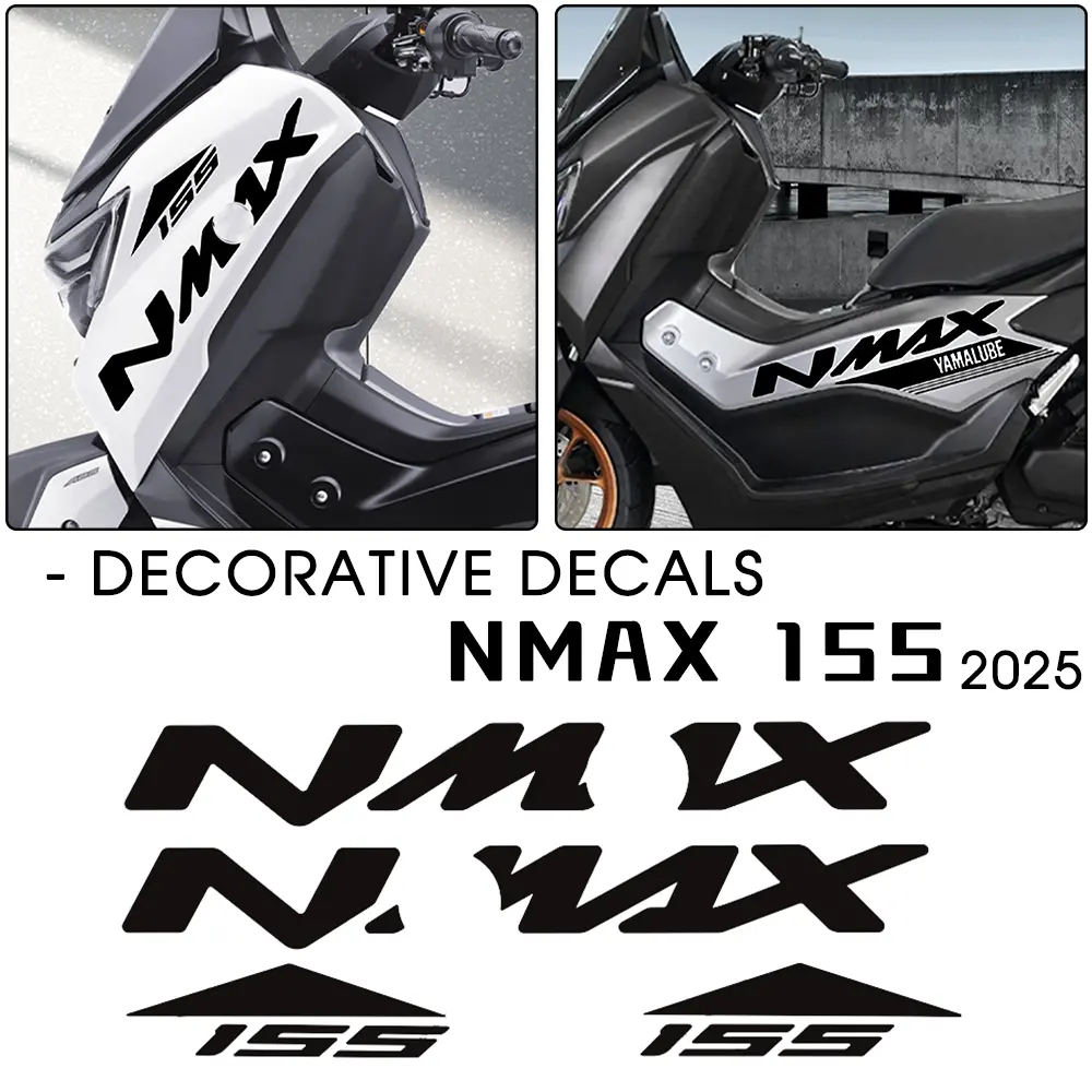 2025 NMAX 155 NMAX155 Decorative Decals For YAMAHA N MAX 155 N-MAX155 Accessories Stickers Graphic Kit NMAX Decoration Sticker