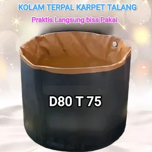 Kolam Terpal Karpet Talang D80 T 75 Bahan A20 Korea Import Praktis Langsung Pakai