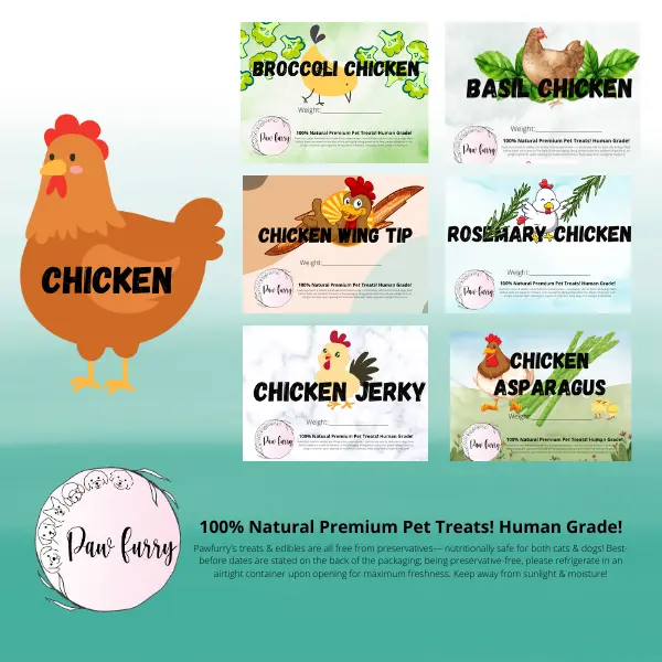 [Pawfurry] Chicken Series, For Dogs and Cats, 60g, All Natural Ingredients