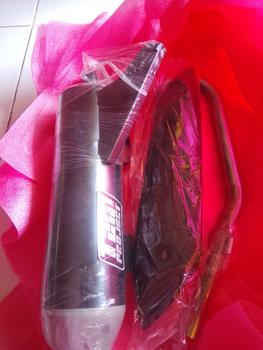 Product Review of Termurah terlaris knalpot standar racing copy tzm project beat mio scoopy vario suara ngebass adem fullset + tameng end Muffler from M**d I**l F**h 2