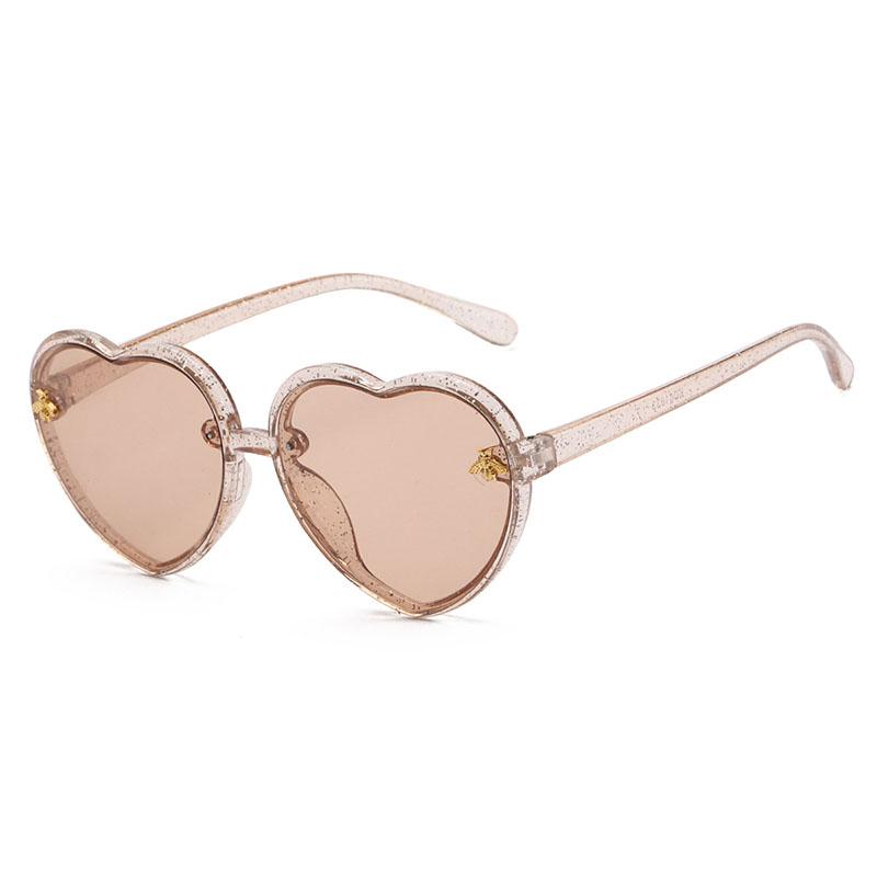 Product Introduction of 2-12Y Heart Frame Kids Sunglasses Children Retro Cute Cartoon Bee GlassesGirls Boys Fashion Eyeglasses 12