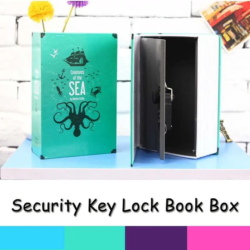 COD HOMESAFE Brangkas Berangkas Brankas bentuk buku kunci penyimpanan uang pribadi Hidden Safety Box Book Password Lock Size S KBS 801M 5