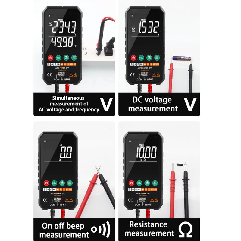 Product Introduction of FY107B/C Digital Multimeter High-precision Intelligent Anti-burning Small Portable Universal Meter 10