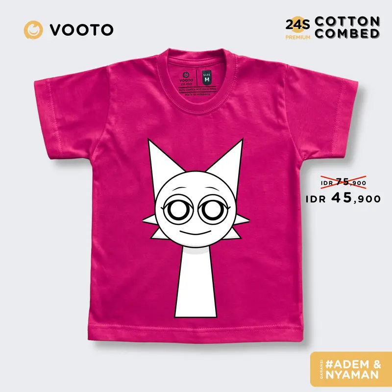 Baju Kaos T Shirt Fashion Distro Anak Perempuan Laki Laki Katun Usia 1 2 3 4 5 6 7 8 Tahun Motif spunky sprunki 4