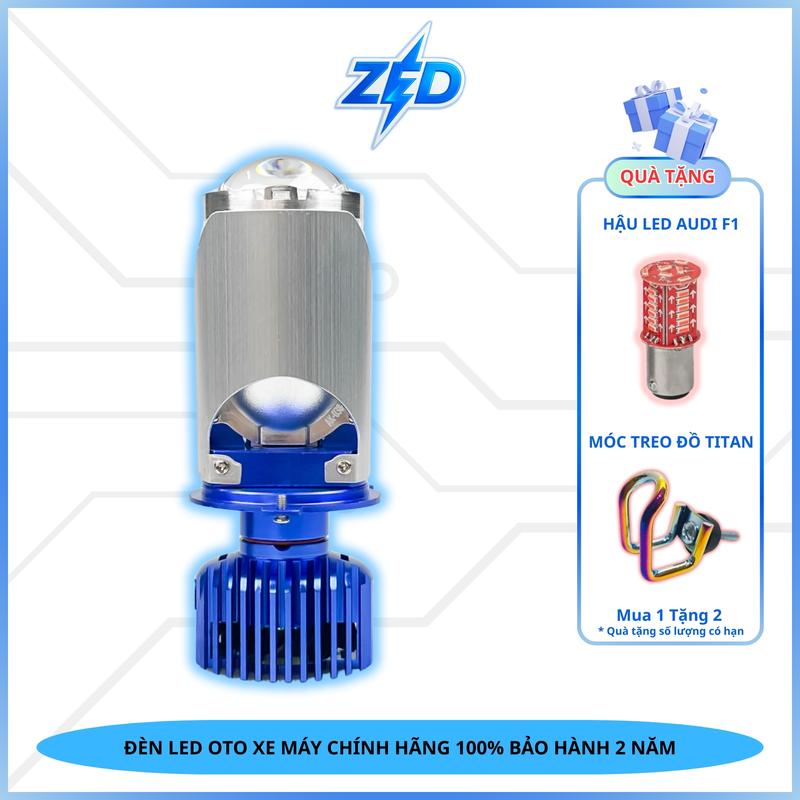 Đèn Pha LED Bi Cầu T40 PRO ZED LIGHT - 12 24V 55W Chống Chói - BH 24 Tháng - Oto Xe Máy Phụ Tùng