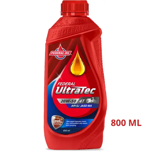 Federal Ultratec SAE 20w-50 Untuk motor bebek dan motor cub 4Tak 0