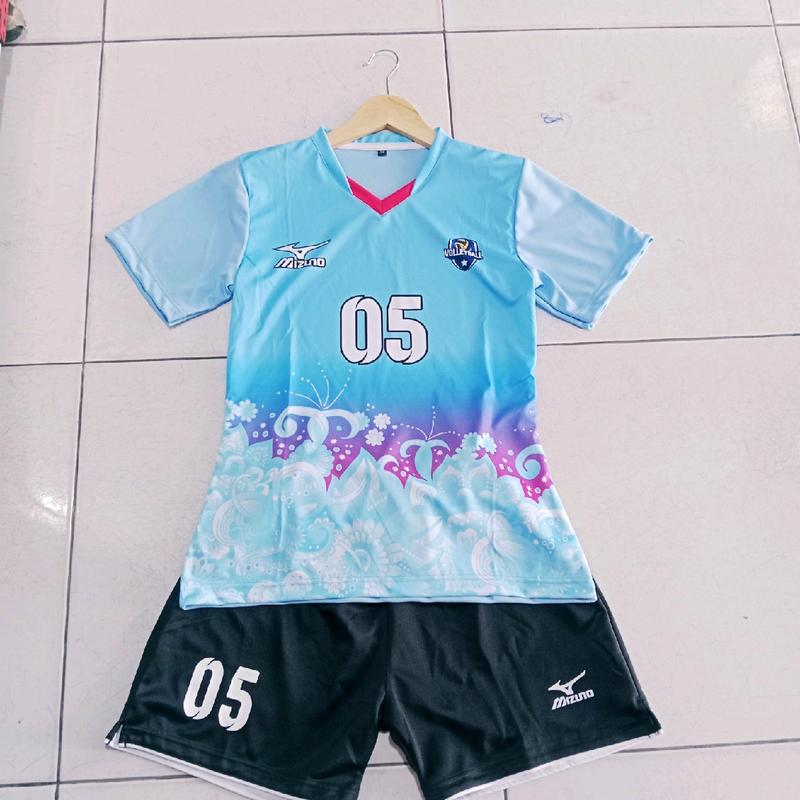setelan jersey volly wanita batik terbaru 2025 printing Olahraga Olahraga 7