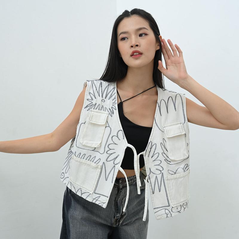 Byroo - Jacket Wanita Shishu vest Atasan Rompi 0