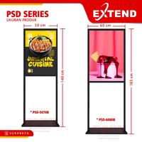 Gambar Extend Stand display banner poster Menu Dua Sisi 50x70cm 60x80cm 65x90cm PSS PSD Series - PSS-5070B dari Foyu Photo Kota Administrasi Jakarta Selatan 2 Tokopedia