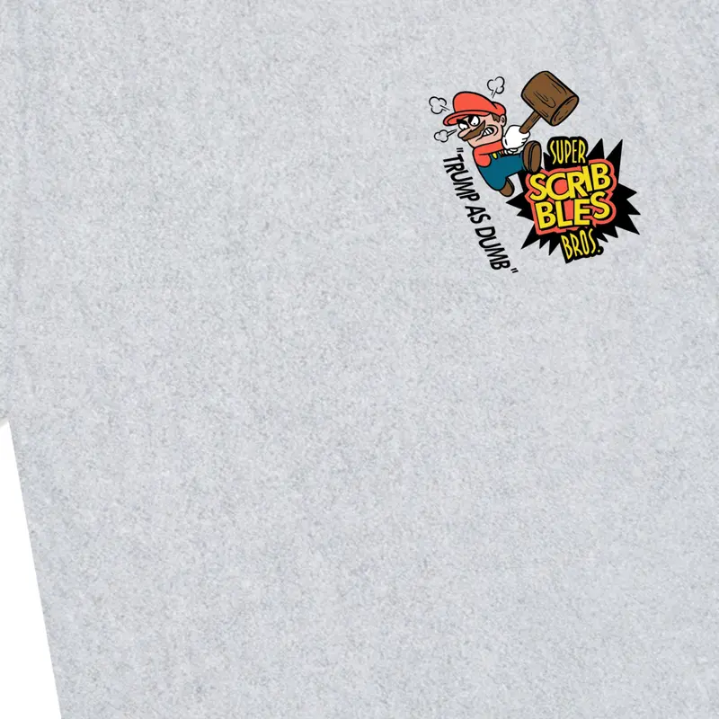 ( Gratis Stiker ) Scribbles Kaos Pria & Wanita Lengan Pendek T-shirt Regular TRUMP Misty Katun Combed 24s (BISA COD) 3