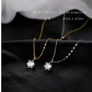 S-88 Kalung wanita permata perhiasan perempuan aksesori wanita  niche fashion sederhana Kalung Titanium Wanita