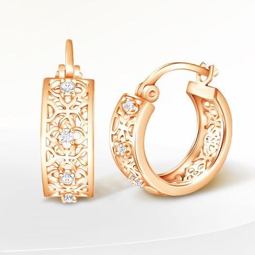 Anting Emas Radiantz Collection SDW - Rosegold 18k 1