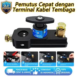Saklar Pemutus Baterai 12V/24V Heavy Duty dengan Terminal Kabel Tembaga Pengaman Sistem Kelistrikan untuk Mobil Truck Kapal & RV 1 Pcs