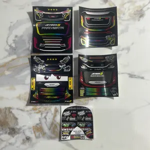 Paket stiker Lampu cuting j5 & Jb3 laminasi glosy anti air