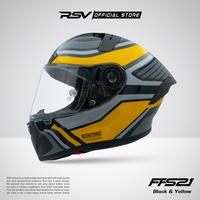 Gambar HELM FULL FACE RSV FFS21 MOTIF BLACK & YELLOW SINGLE VISOR SERTIFIKASI SNI DOT & ECE R2205 HELM COWO - MD dari RSV Helmet Official Shop Kota Bandung 3 Tokopedia