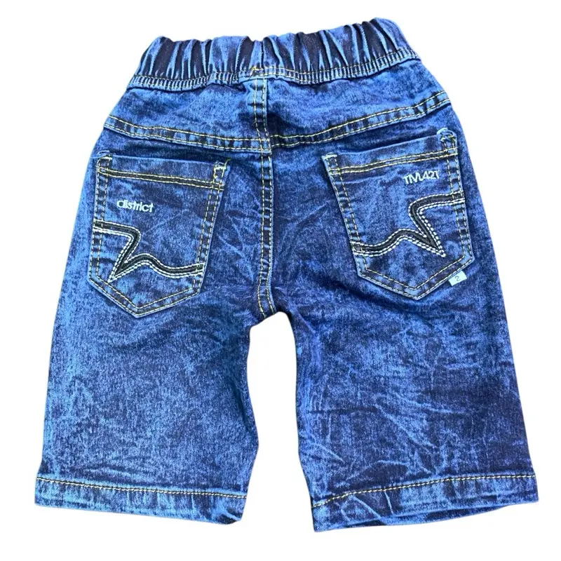 Celana jeans pendek anak laki-laki usia 1-5 tahun celana jeans pendek PD18 Motif Bordir Fashion Bayi 1