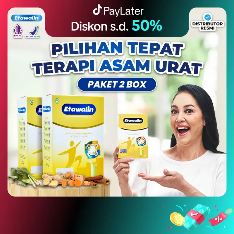 Etawalin Official Original 2 Box Susu Bubuk Kambing Etawa Bantu Masalah Nyeri Sendi Asam Urat dan Pegal Linu bisa COD 0