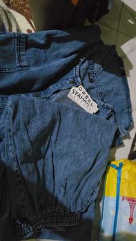 Product Review of Setcel - A03 SYEHAL COLLECTION- Oneset / Setcel Kemeja Wanita Full Jeans - Setelan Pakaian Wanita Denim Baju Panjang from p**a 0