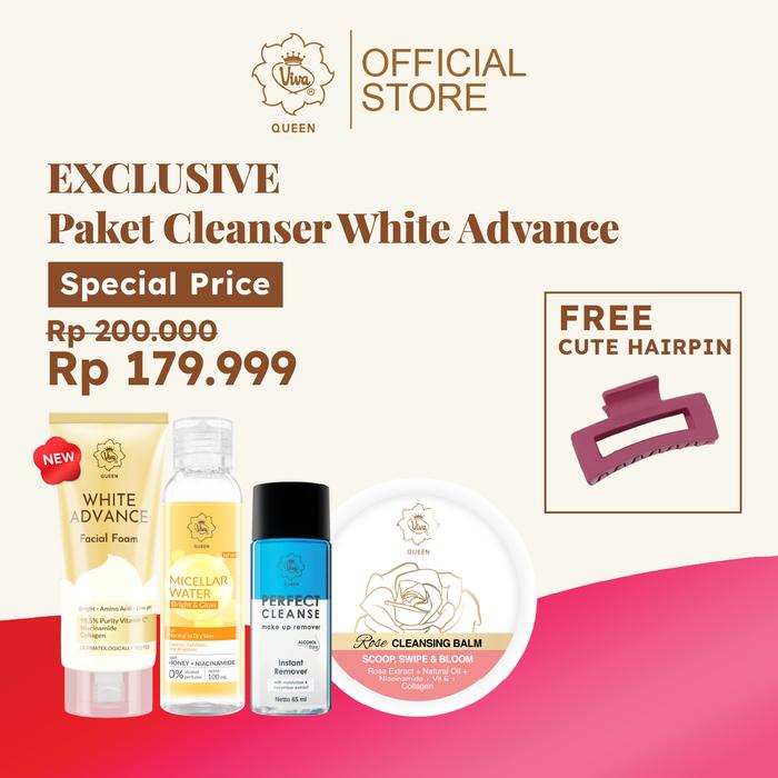 Gambar Paket Cleanser White Advance [SHENINA'S PICK: VIVA QUEEN] dari Viva Cosmetics ID Kota Surabaya Tokopedia