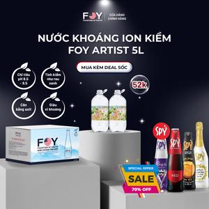 Lốc 2 Chai Nước kiềm FOY Artist Series 2024 loại 5L
