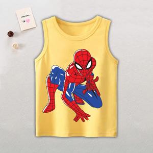 Combo Áo sát nách hình nhện, chất thun cotton mong mát, cho bé 6-30kg.A3SN05