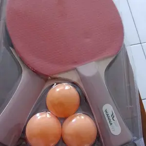 WANNAFIT Paket Bet / Bat Tenis Meja | Raket Pingpong / Ping Pong Bola Net Tas | Alat Olahraga