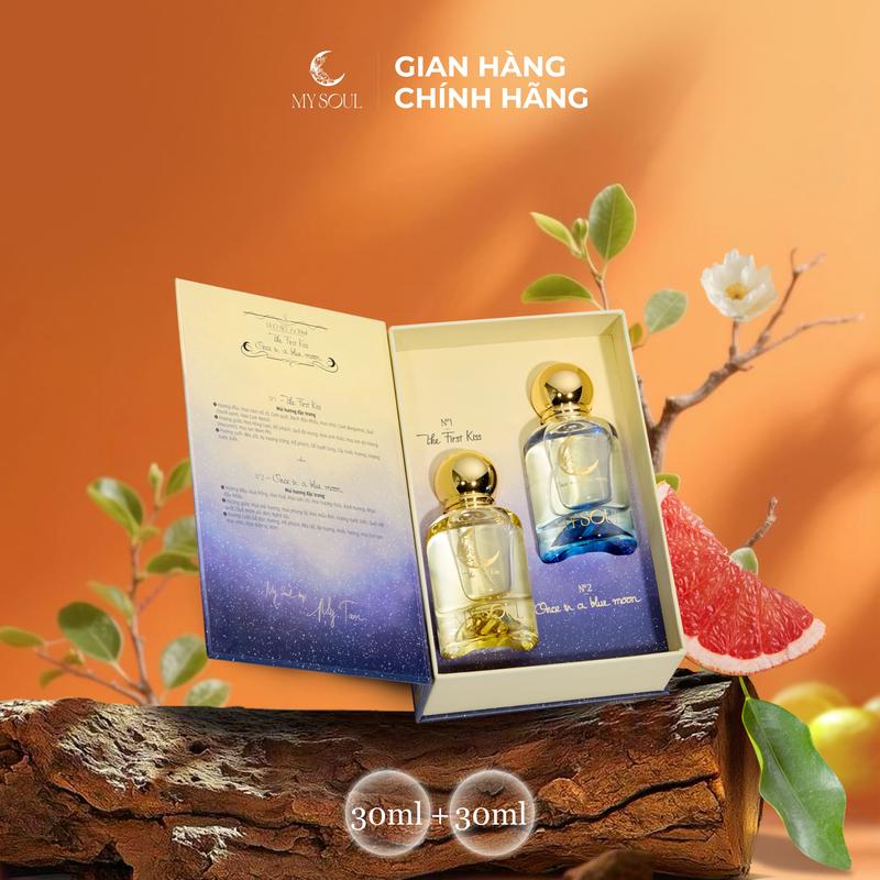  Nước Hoa My Soul của Mỹ Tâm - Phiên Bản Combo 30ml No.01 The First Kiss & No.02 Once In A Blue Moon 