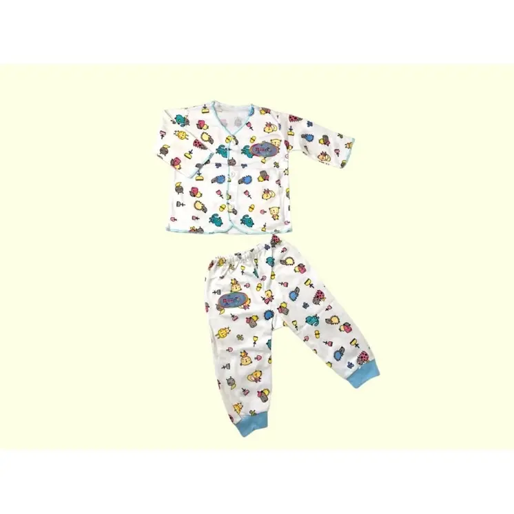 Setelan Baju Bayi Unisex (0-6 Bulan) Set Baju Panjang PAMPOLINA Setelan Baju Panjang+ Celana Panjang Bayi / Setelan Baju Bayi/ Baru lahir Cewek Katun 3