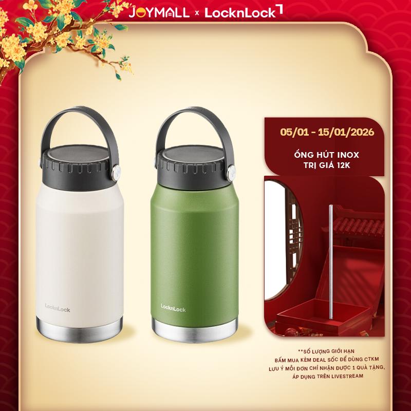 Bình Giữ Nhiệt LocknLock LHC4324 1L  LHC4323 500ml  Hàng Chính Hãng Thép Không Gỉ 304 - JoyMall    tặng ống hút thẳng từ 01 01 - 15 01 2026 chỉ có trên livestream  