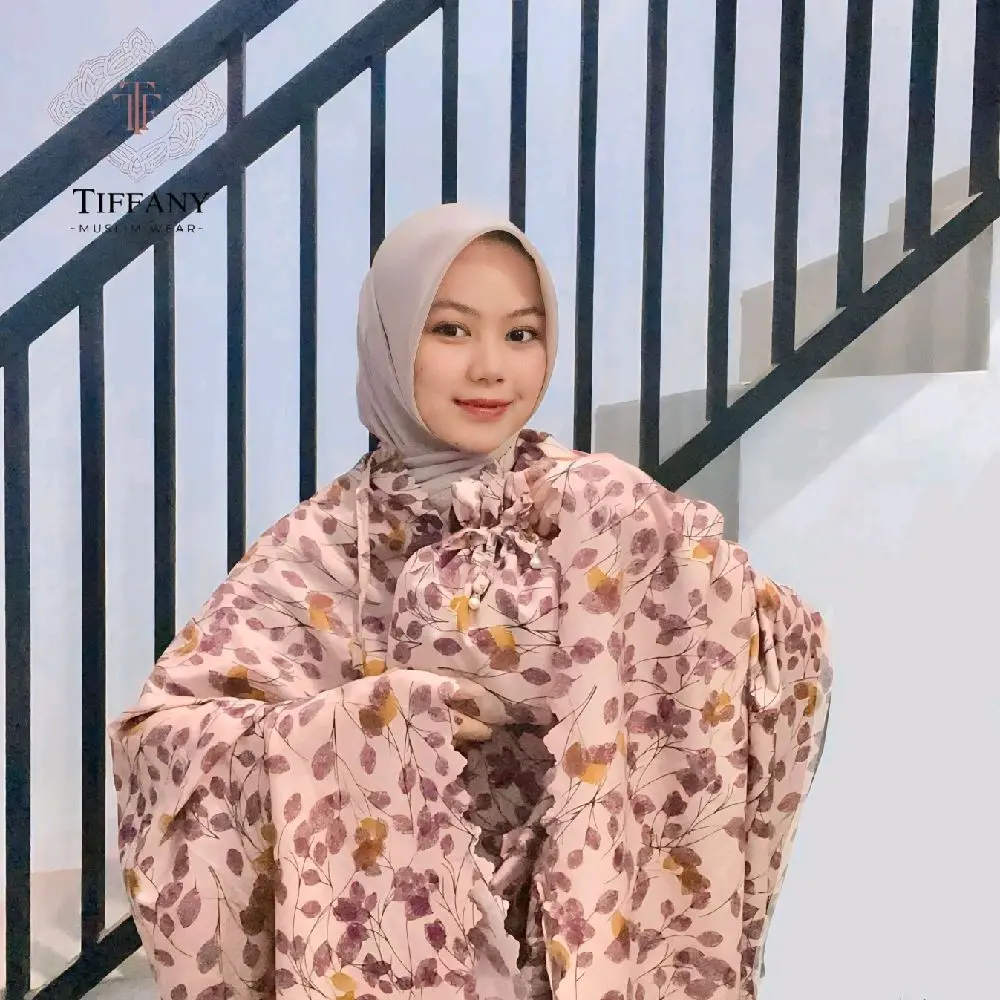 Tiffany | Mukena Traveling 2in1 Katun Premium Almeera Series Laser Cut Terbaru Dewasa