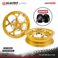 Gambar SCARLET RACING Velg Pelk Pelek Rim Aloy Motorcycle Vespa FORGED 9304 R 12 x 300 Baut Disc - Black dari scarletracingindonesia Kota Administrasi Jakarta Utara 3 Tokopedia