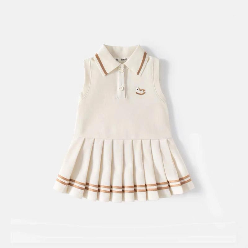 [705] Váy polo xếp ly thêu ngựa gỗ nhỏ siêu xinh cho bé