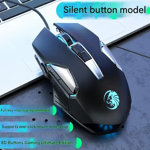 Chuột Gaming C8 RGB 7200DPI – Chuột Chơi Game Có Dây USB, Macro Esport, Polling Rate 1000Hz