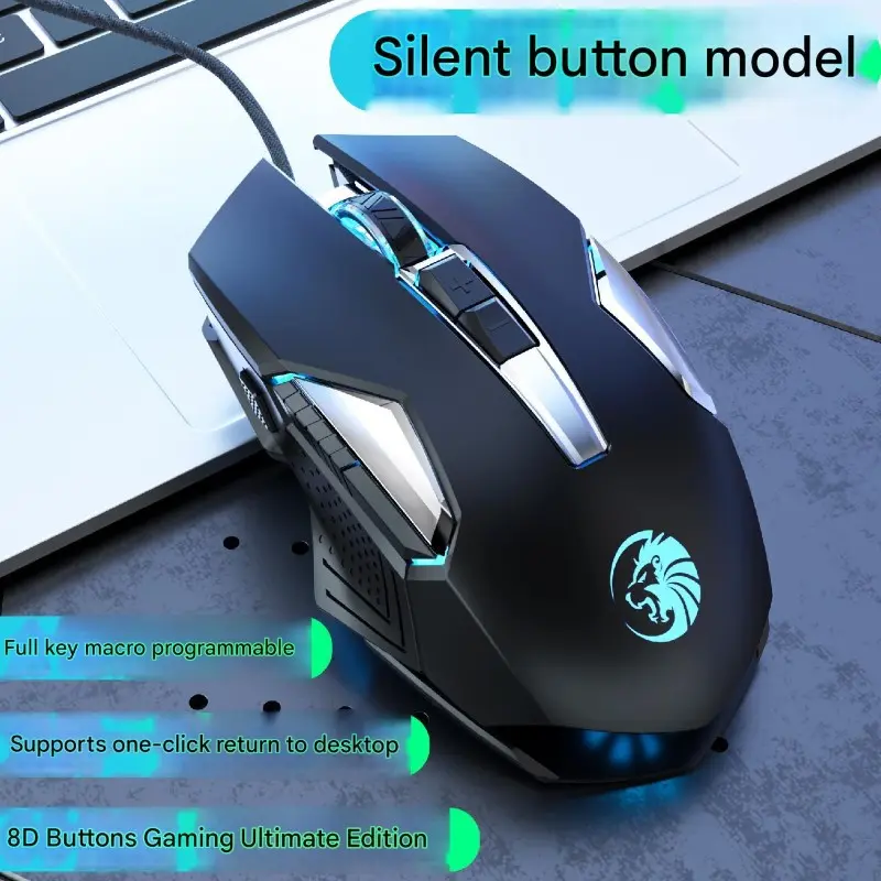 Chuột Gaming C8 RGB 7200DPI – Chuột Chơi Game Có Dây USB, Macro Esport, Polling Rate 1000Hz