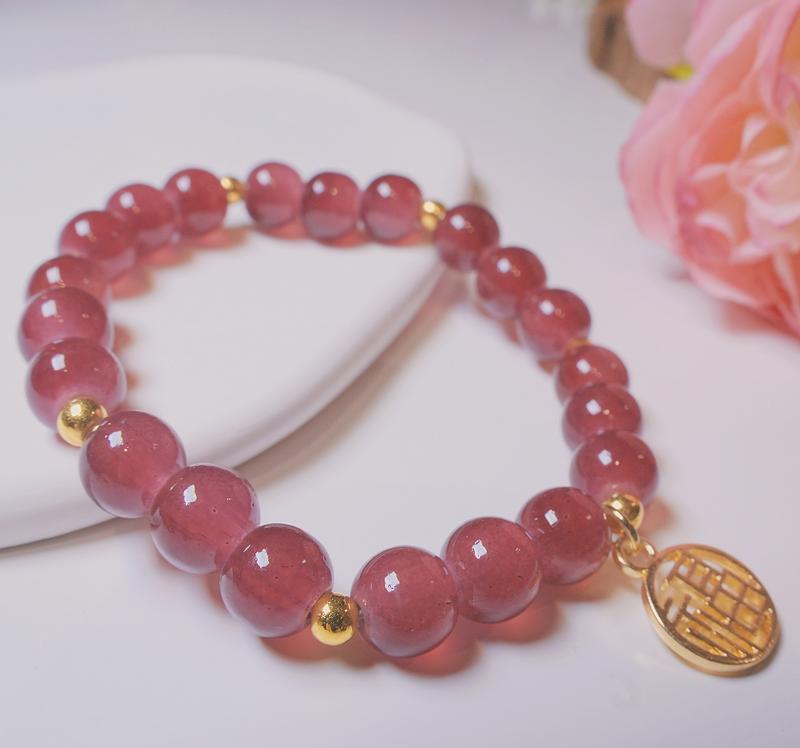 Product Introduction of Chic Crystal Accessory, Lucky Amethyst Vintage Bracelet for Women Girls, Perfect Handmade Gift 4