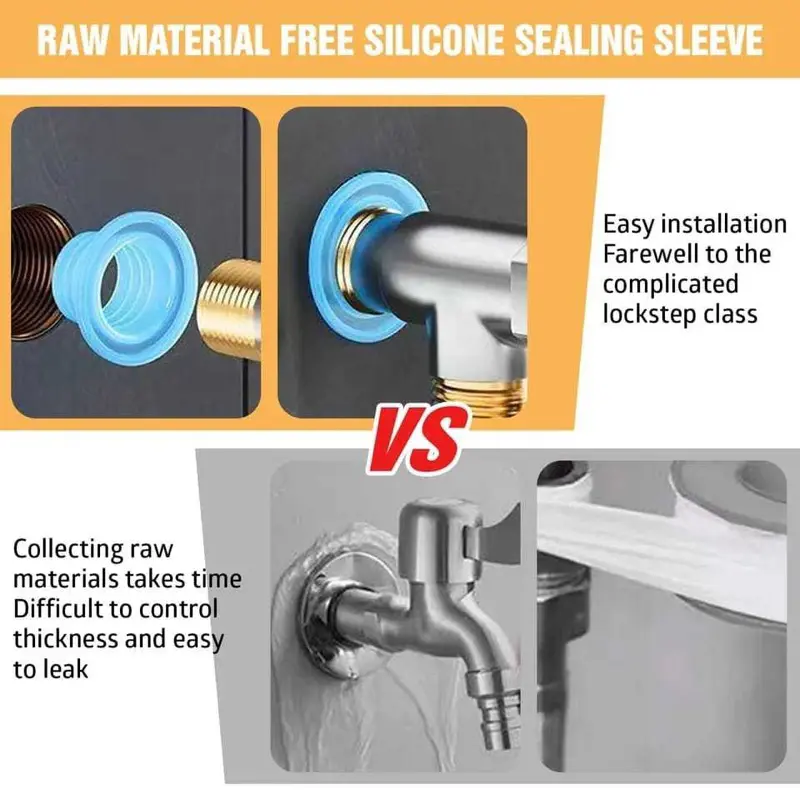 KARET DRAT KRAN SILICON PENGGANTI SEALTAPE RUBBER SEAL TAPE SIL GASKET KERAN 1/2 INCH ANTI BOCOR 5