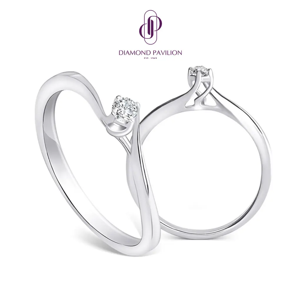 Diamond Pavilion Cincin Emas Batu Berlian Yvon Ring