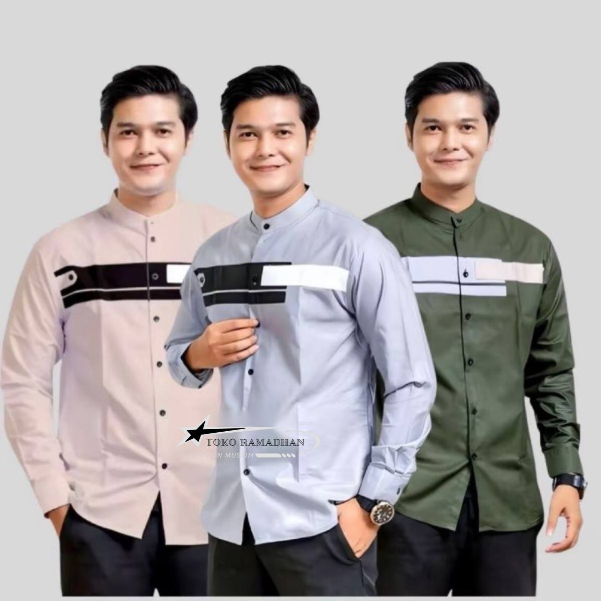 KEMEJA KOKO COUPLE YORDAN SIZE M L XL XXL BAJU MUSLIM KEKINIAN 2024 Atasan Remaja Dewasa