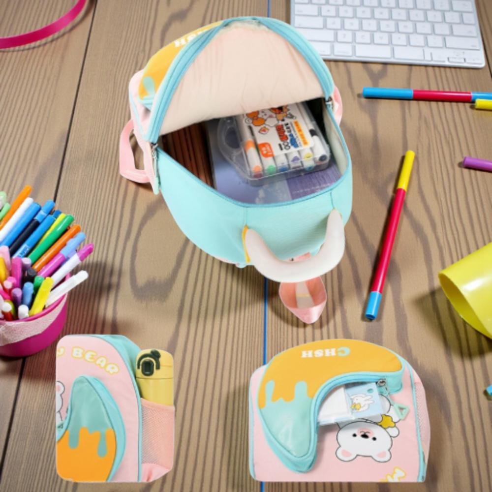 TAS RANSEL ANAK MOTIF BERUANG LUCU | TAS SEKOLAH ANAK TK SD RINGAN & EMPUK