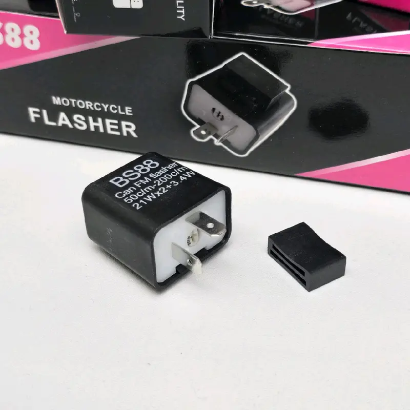 (HARGA GROSIR PER 10 PCS) FLASHER SEN BS88 BISA ATUR CEPAT LAMBAT/KEDIP SEN 12 VOLT Motorcycle Lampu Klakson 4