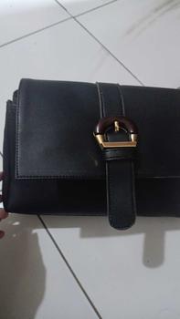 Product Review of Akaci store | 09-8281 AMORA Shoulder bag gesper wanita Selempang Terbaru Bahan sintetis 2 ruang kuliah kerja kantor ibu murah from l**a 1