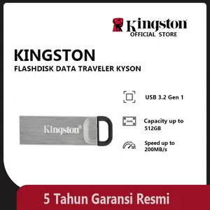 Kingston FlashDisk Data Traveler Kyson  DTKN 64GB 128GB 256GB 512GB  USB 3.2 Gen 1