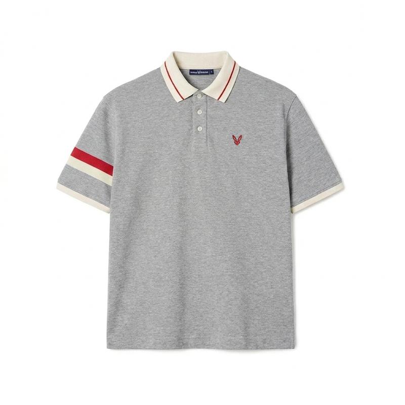Áo polo nam Revvour màu xám, được làm từ vải AeroPique Cotton (100% cotton), với tính năng co giãn theo 4 hướng và dáng chuẩn – REVVOUR.,thông thường,maroon,áo polo,đơn giản hiện đại,đỏ và tím,thời trang thể t,đen- xám,áo c,đồ,ấm,đa d,sinh ,aothunnam,coco