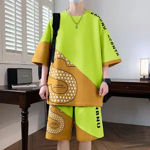 Setelan Pria Baju Oblong OVERSIZE Lengan Pendek Celana Pendek Setelan Oversize HBNU DEWASA / NAIKOO