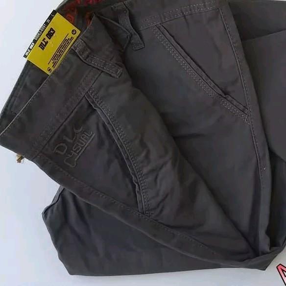 Gambar Celana kanvas sulfur DLC kualitas bahan  celana kanvas original DLC / celana panjang model standart reguler / celana pria / Abu Cream  Formal Cowok Hitam Casual dari permata seller12 Kab. Demak Tokopedia